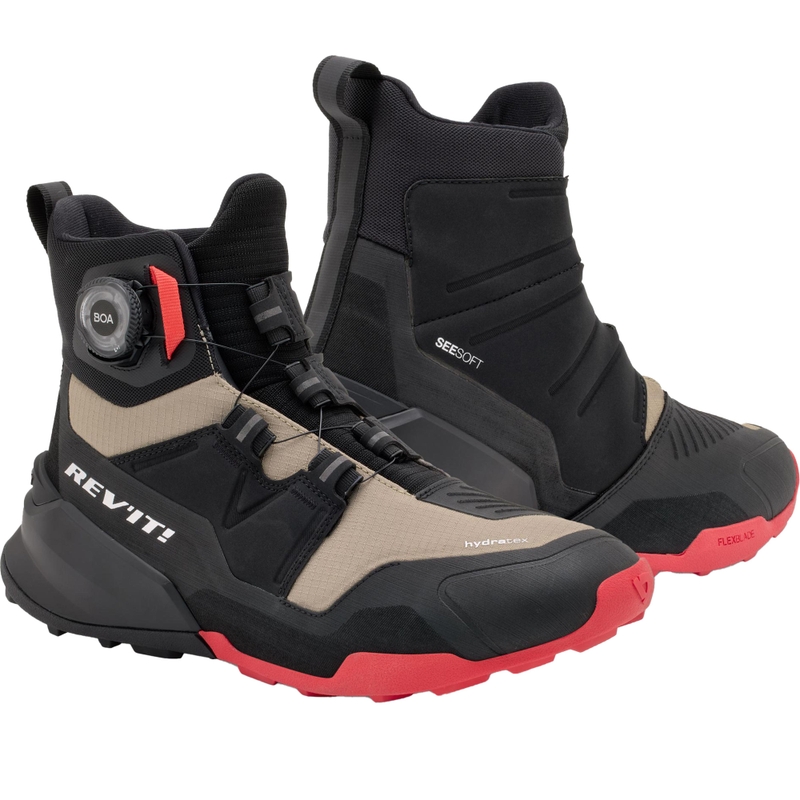 Stivali da moto Revit Undercut H2O nero-sabbia