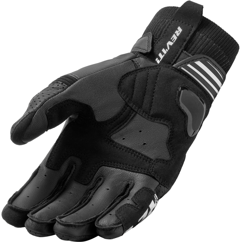 Guanti da moto Revit Positron neri-bianchi