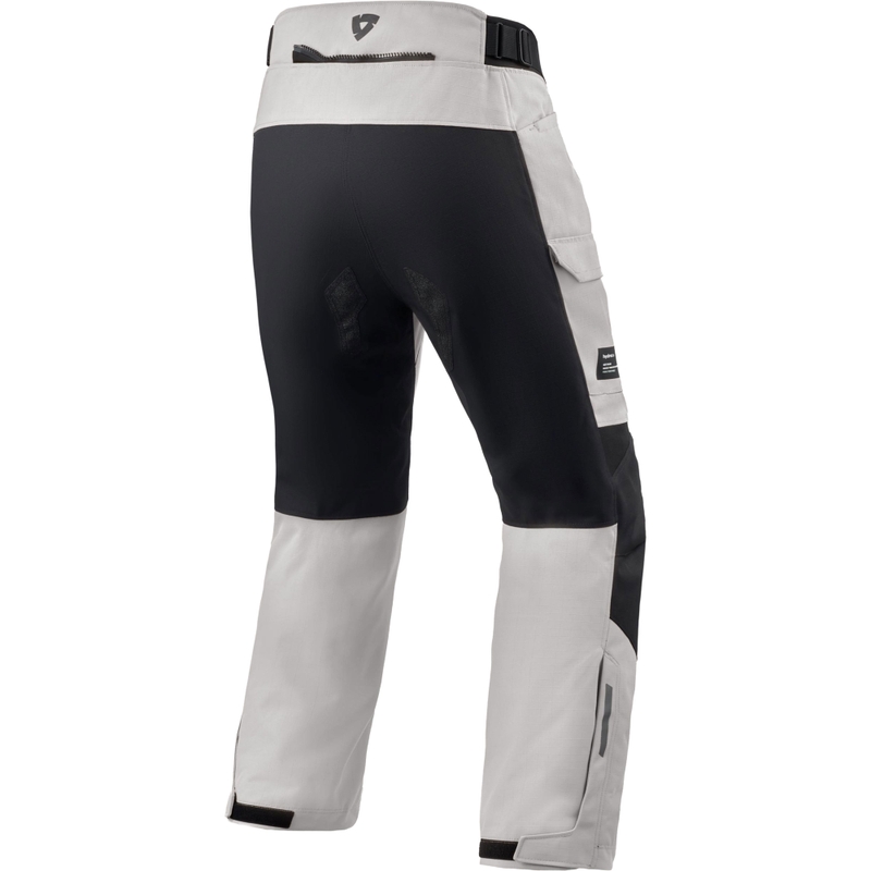 Pantaloni da moto Revit Convergent H2O corti argento-nero