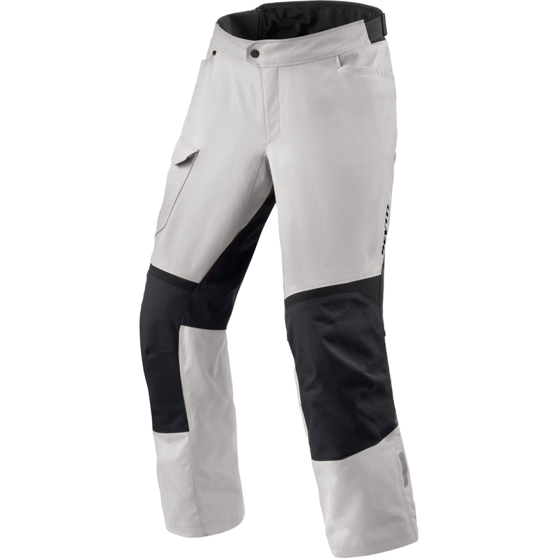 Pantaloni da moto Revit Convergent H2O corti argento-nero
