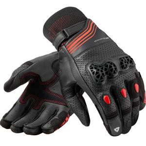 Guanti da moto Revit Positron nero-rosso