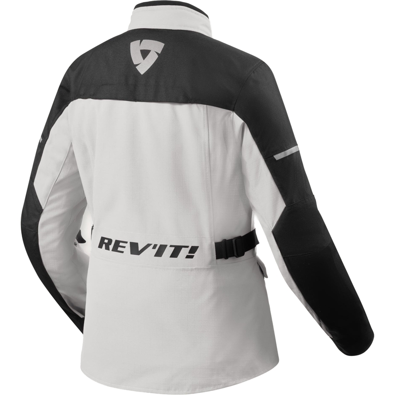 Giacca da moto da donna Revit Convergent H2O argento-nero