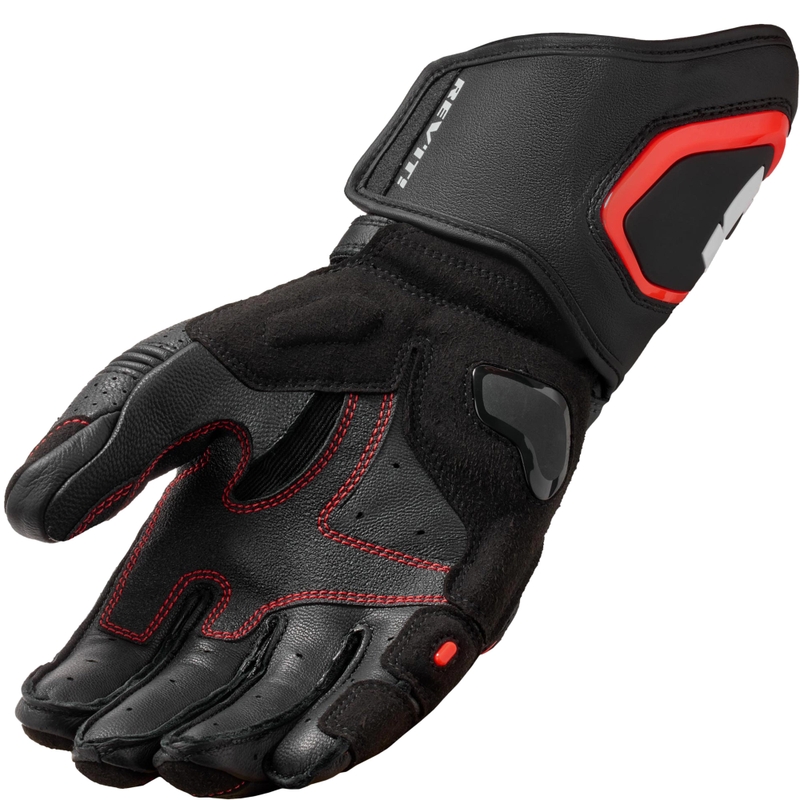 Guanti da moto Revit Argon 3 nero-rosso fluo