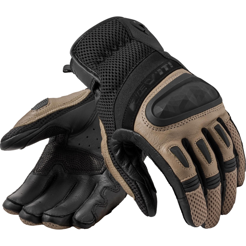 Guanti da moto Revit Dirt 4 nero-sabbia
