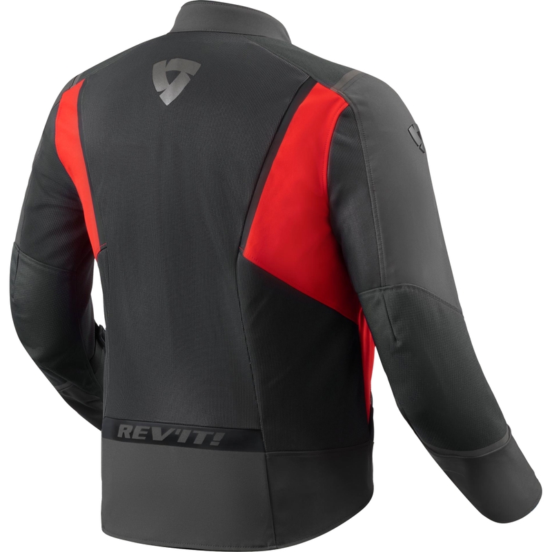 Giacca da moto Revit Airwave 4 nera-rossa