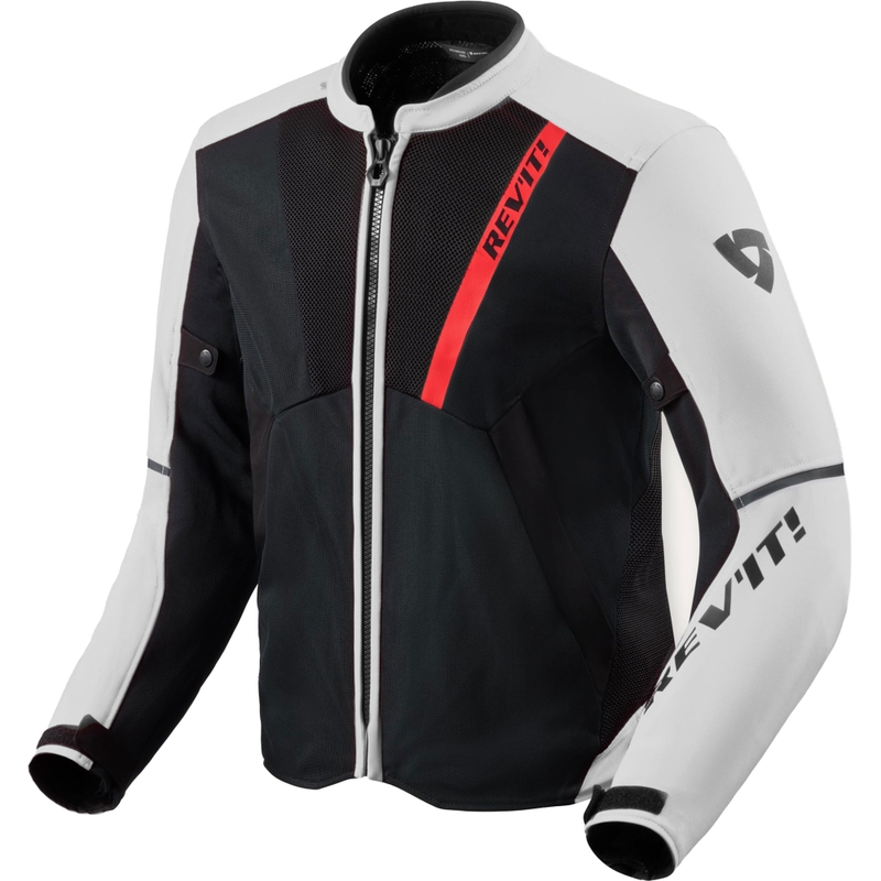 Giacca da moto Revit GT-R 4 Air nera-bianca