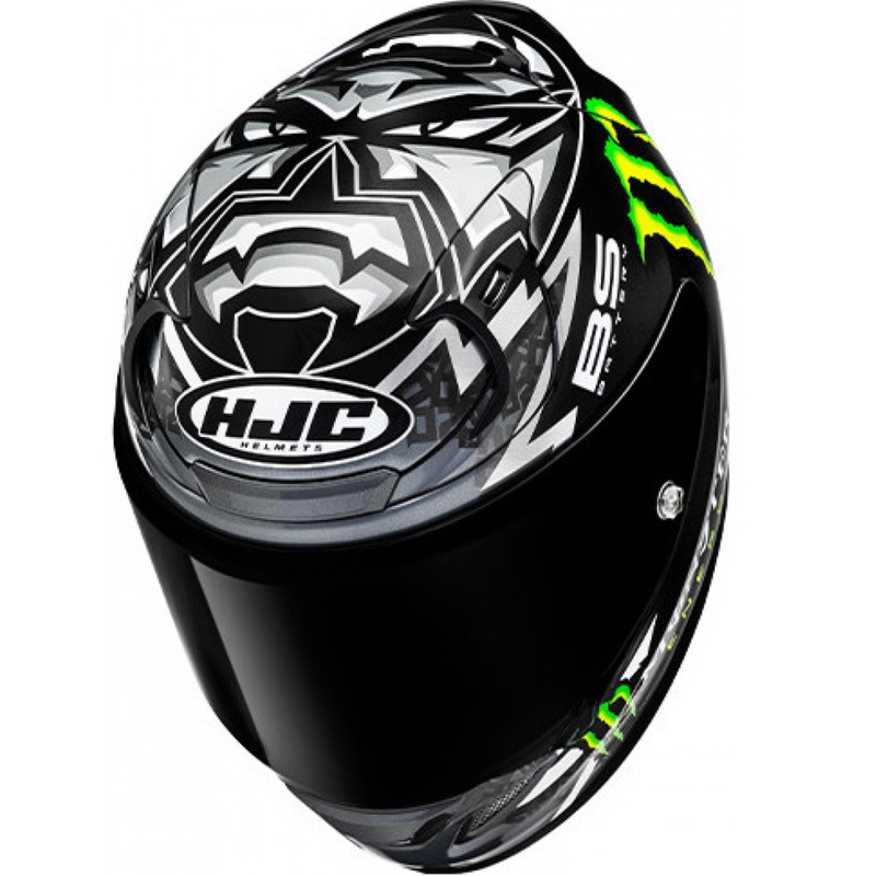 Casco integrale da moto HJC RPHA 12 Quartararo Replica BL MC5 Nero