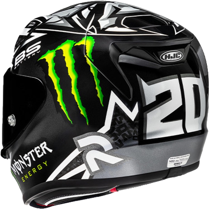 Casco integrale da moto HJC RPHA 12 Quartararo Replica BL MC5 Nero