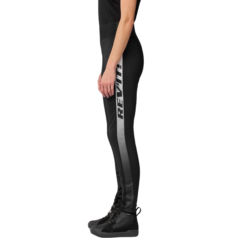 Leggings da moto Revit Talia da donna corti, neri e bianchi