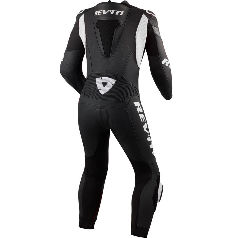 Tuta da moto Revit Argon 3 nera-bianca
