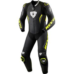 Tuta da moto Revit Argon 3 nero-giallo fluo