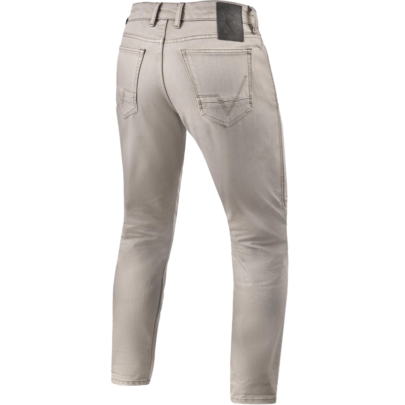 Jeans da moto Revit Jamison Slim cropped color sabbia
