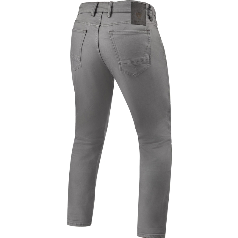 Jeans da moto Revit Jamison Slim Extra Cropped grigi