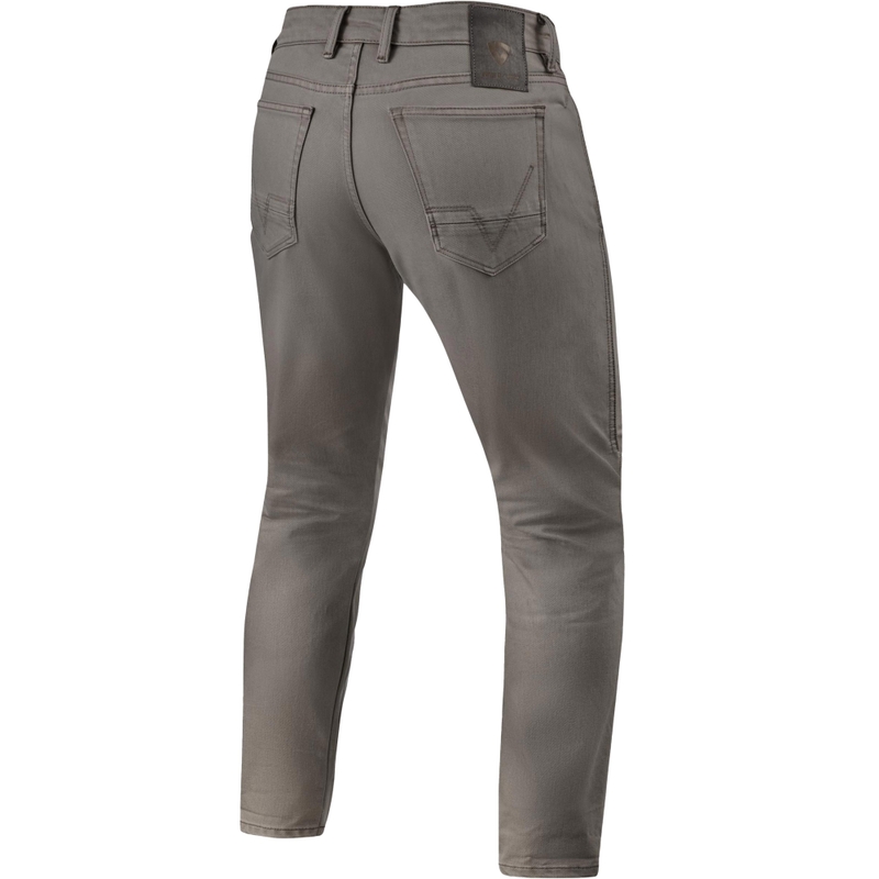 Jeans da moto Revit Jamison Slim Extra Cropped, colore verde oliva scuro