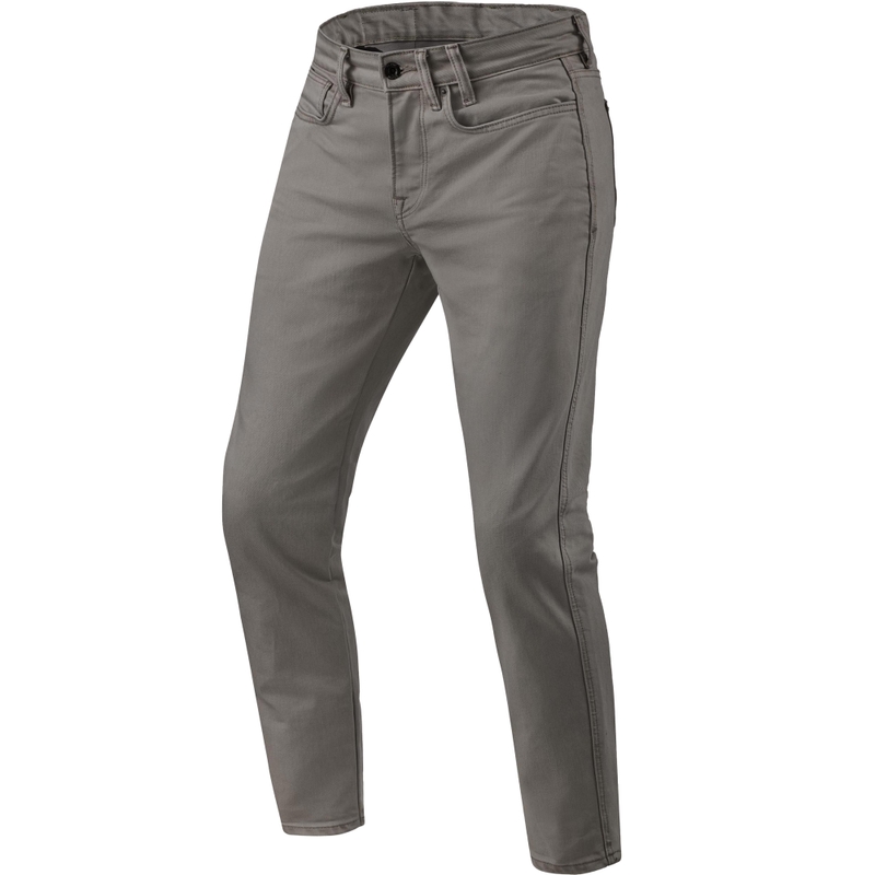 Jeans da moto Revit Jamison Slim Classic, colore verde oliva scuro
