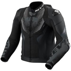 Giacca da moto in pelle Revit Hyperspeed 3 PRO nero-antracite