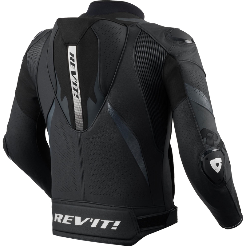Giacca da moto in pelle Revit Hyperspeed 3 PRO nero-antracite