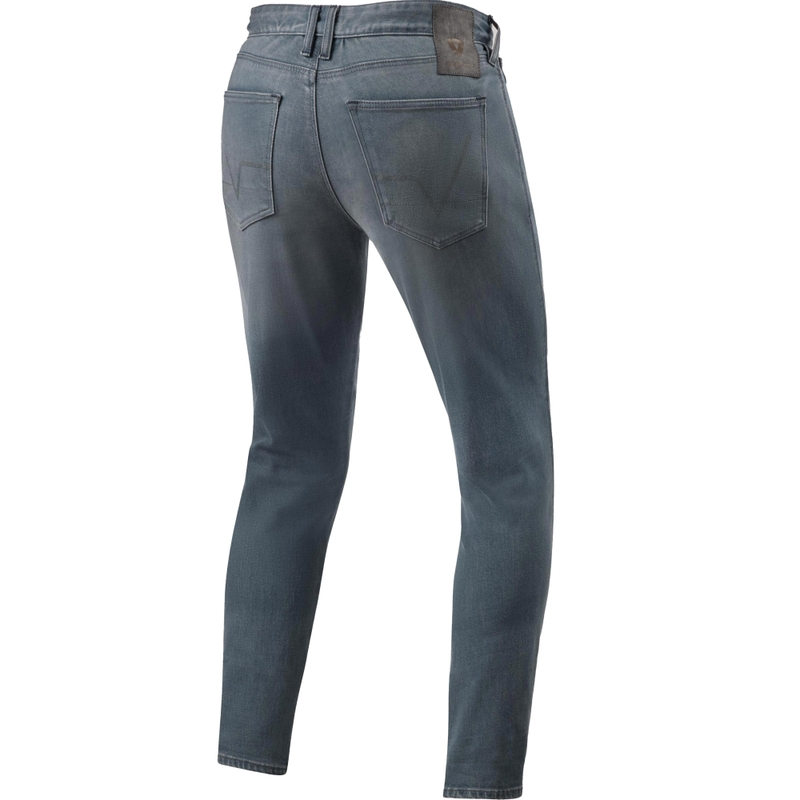 Jeans da moto Revit Carlin SK, grigio medio lavato