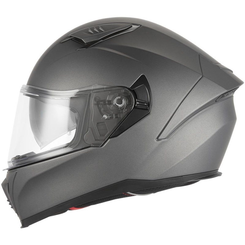 Casco integrale da moto NOX N402, titanio opaco