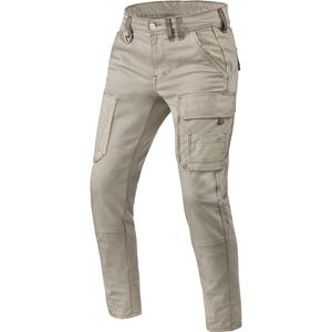 Jeans da moto Revit Cargo Brant Slim Extra Cropped Sabbia