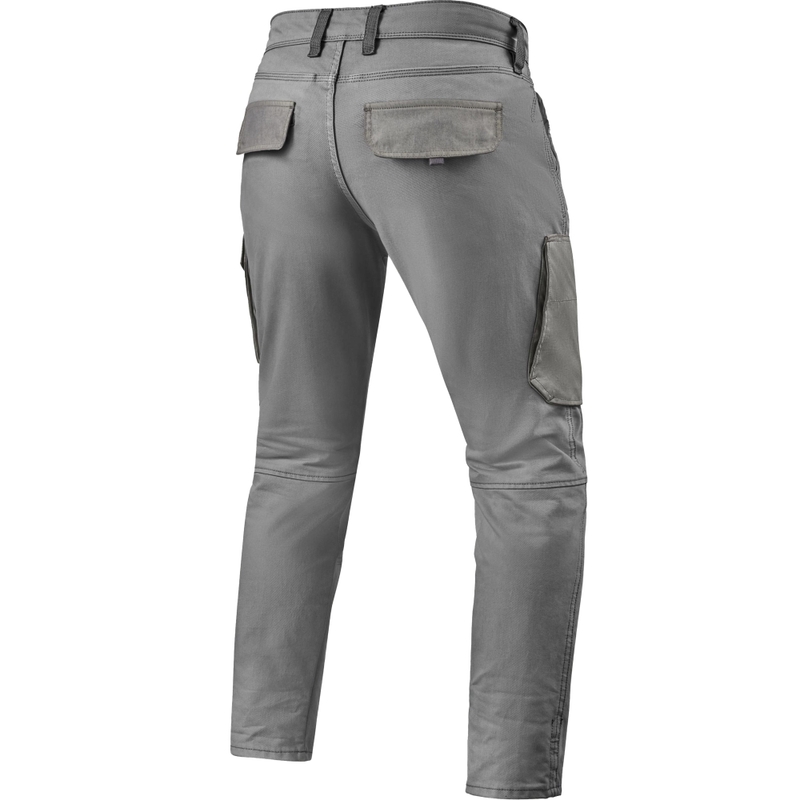 Jeans da moto Revit Cargo Brant Slim Extra Cropped grigi
