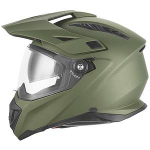 Casco da moto enduro NOX N350 verde kaki