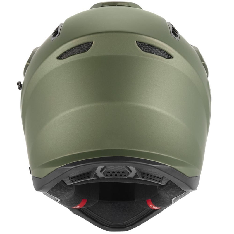 Casco da moto enduro NOX N350 verde kaki
