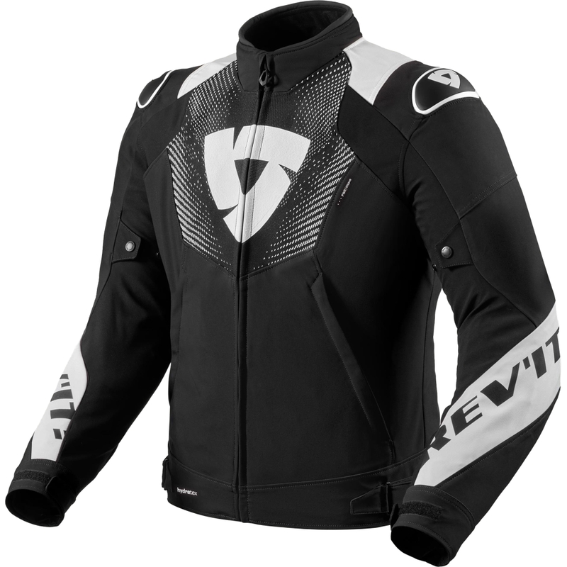 Giacca da moto Revit Hyperspeed 3 H2O nera-bianca