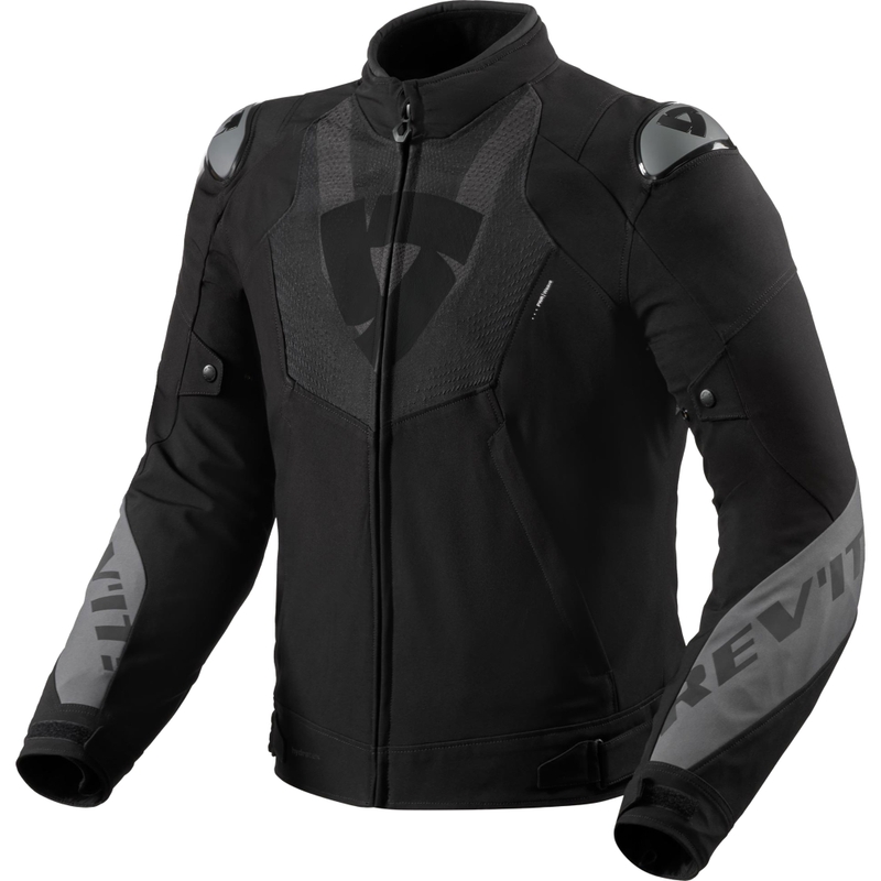 Giacca da moto Revit Hyperspeed 3 H2O nera-grigia