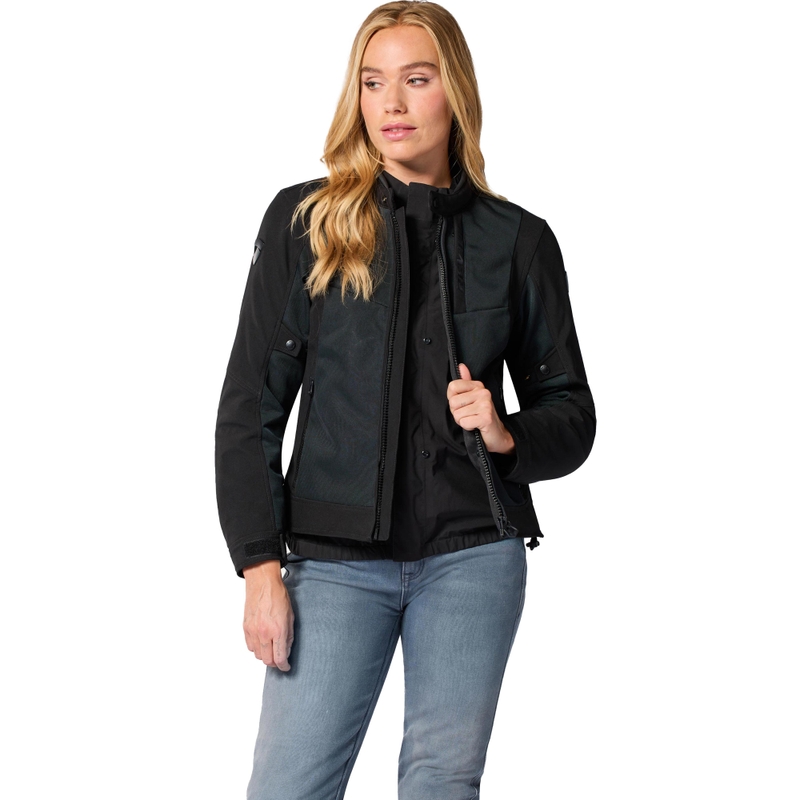 Giacca da moto Revit Highcrest da donna nera