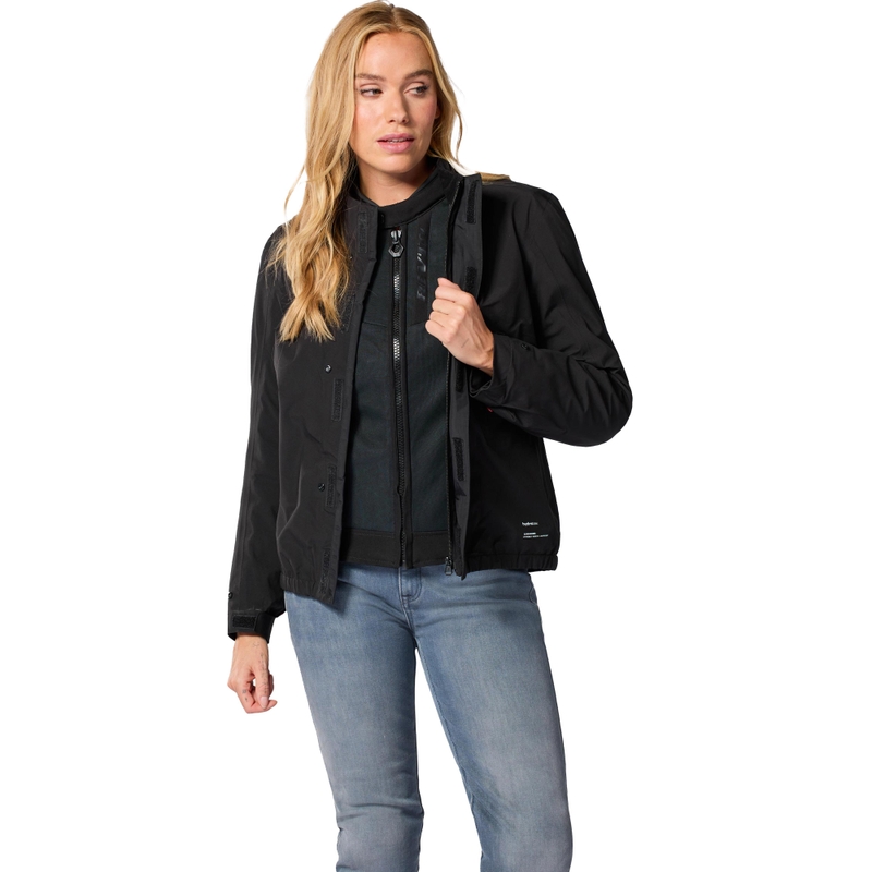 Giacca da moto Revit Highcrest da donna nera