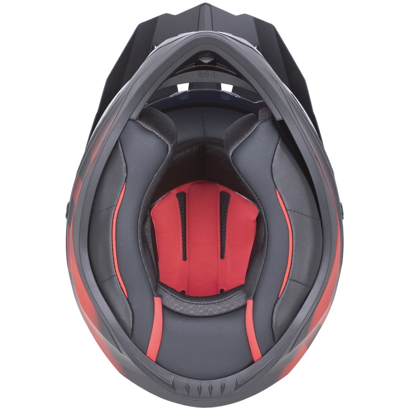 Casco da moto enduro ZED XD1 nero opaco-verde scuro