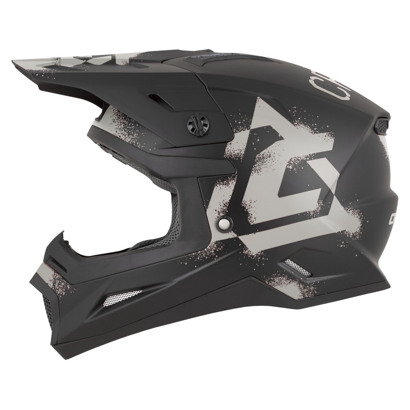 Casco da motocross Cassida Cross Cup 2 Crew nero opaco-sabbia