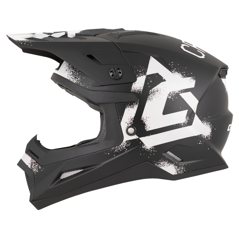 Casco da motocross Cassida Cross Cup 2 Crew nero opaco-bianco