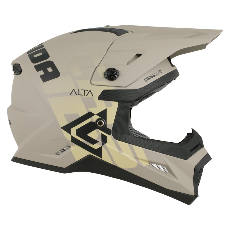 Casco da motocross per bambini Cassida Cross Cup 2 Alta Junior grigio sabbia opaco