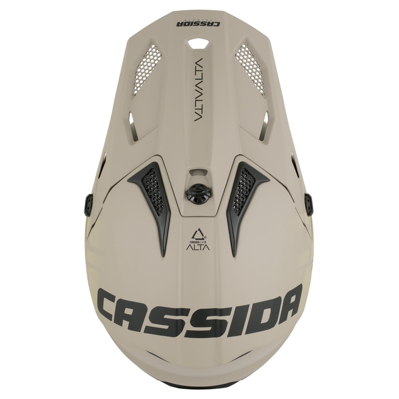 Casco da motocross per bambini Cassida Cross Cup 2 Alta Junior grigio sabbia opaco