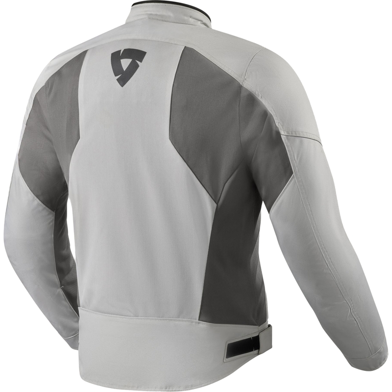 Giacca da moto Revit Torque 3 H2O grigio chiaro-rosso