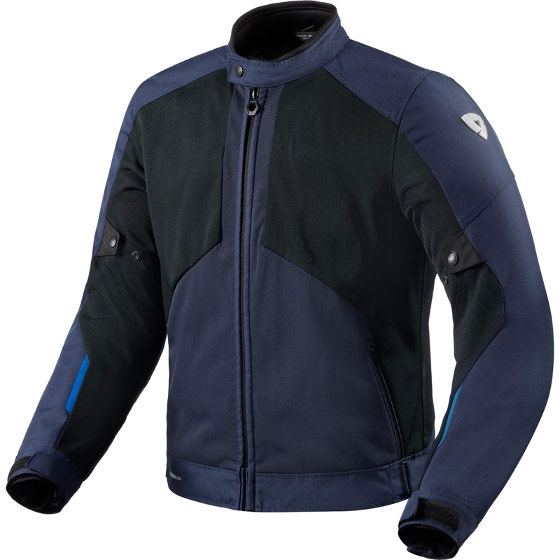 Giacca da moto Revit Torque 3 H2O blu scuro-nero