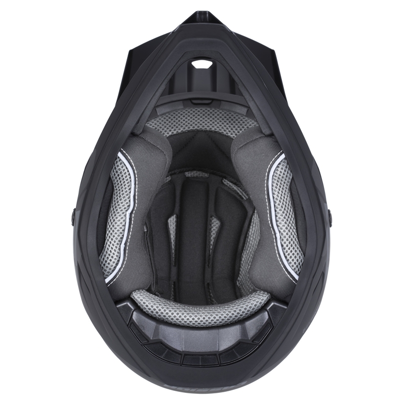 Casco da motocross per bambini Cassida Cross Cup 2 Crew Junior nero opaco-blu