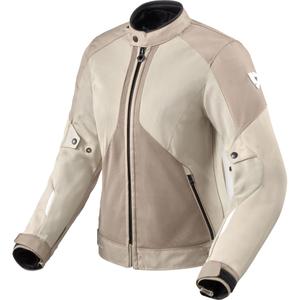 Giacca da moto da donna Revit Torque 3 H2O sabbia-bianco