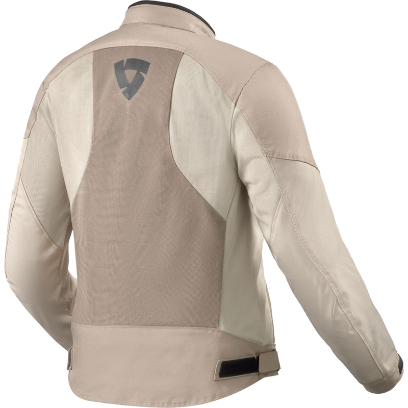 Giacca da moto da donna Revit Torque 3 H2O sabbia-bianco