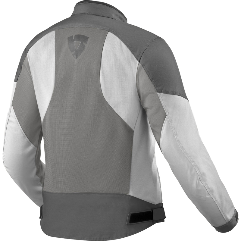 Giacca da moto da donna Revit Torque 3 H2O grigio-rosa