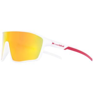 Occhiali da sole Red Bull Spect Daft bianchi con lenti rosso-arancio