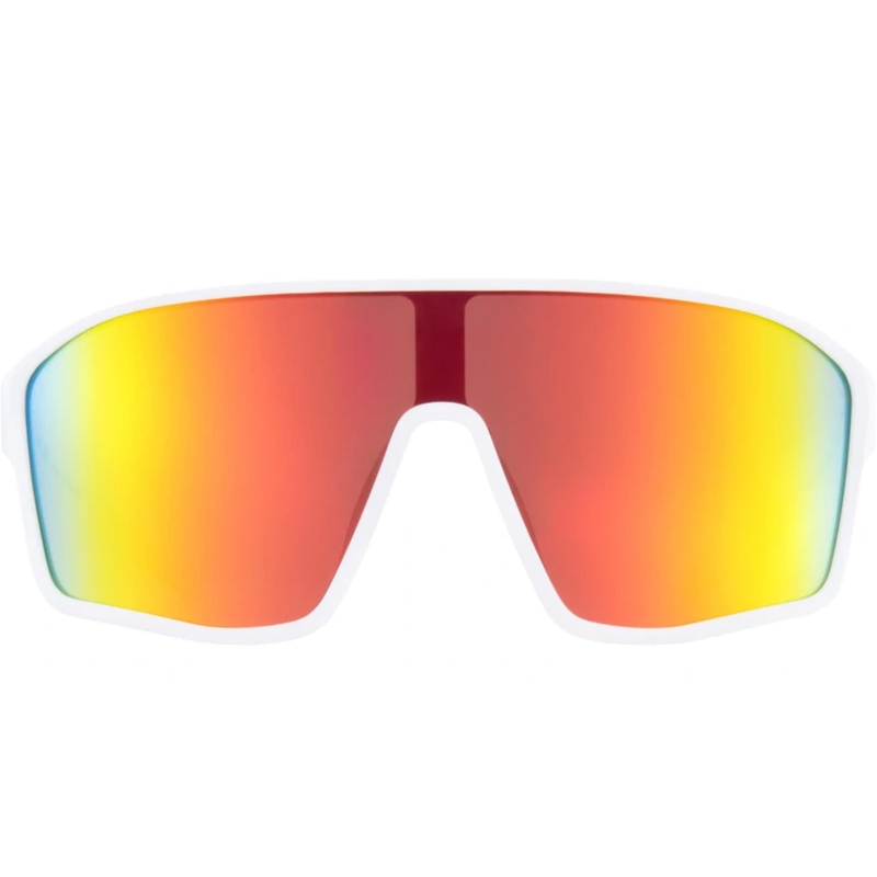 Occhiali da sole Red Bull Spect Daft bianchi con lenti rosso-arancio