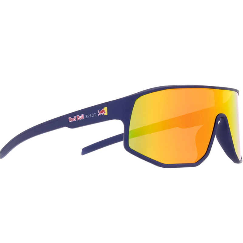 Occhiali da sole Red Bull Spect Dash blu con lenti arancioni
