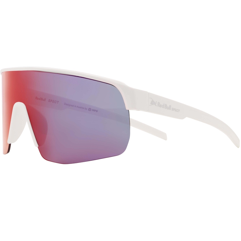 Occhiali da sole Red Bull Spect Dakota bianchi con lenti blu-rosse