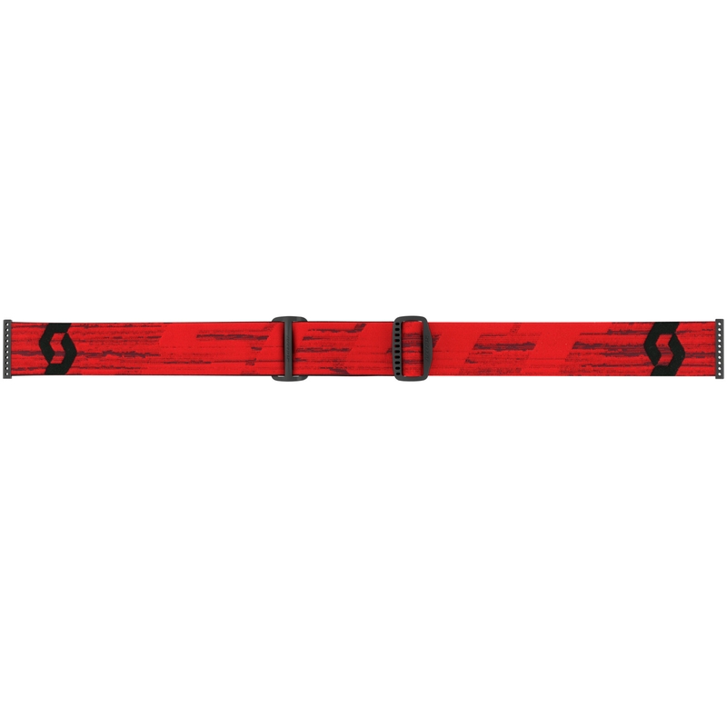 Occhiali da motocross SCOTT Fury CH rosso scuro con plexiglass specchiato argento