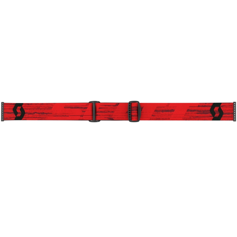 Occhiali da motocross SCOTT Fury WFS rosso scuro con plexiglass trasparente