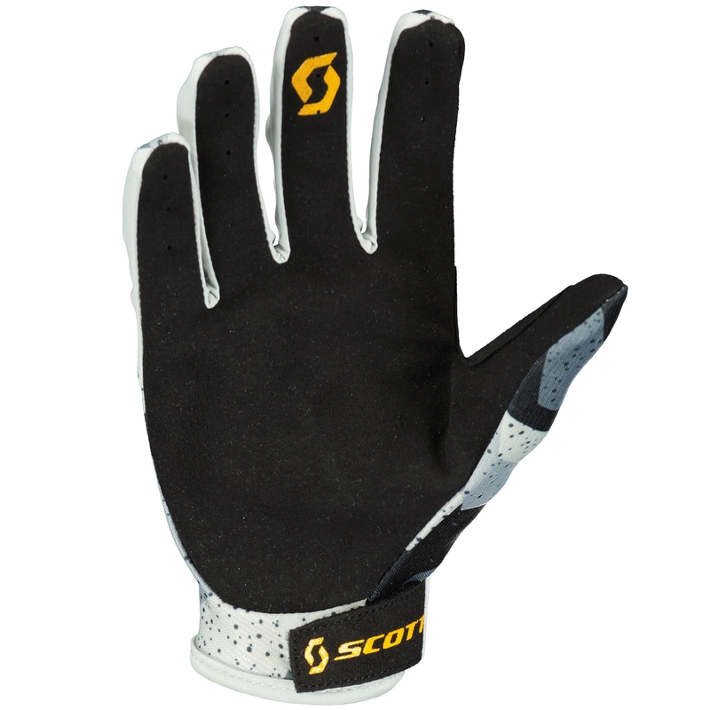 Guanti da motocross SCOTT 350 FURY EVO camo grigio-giallo