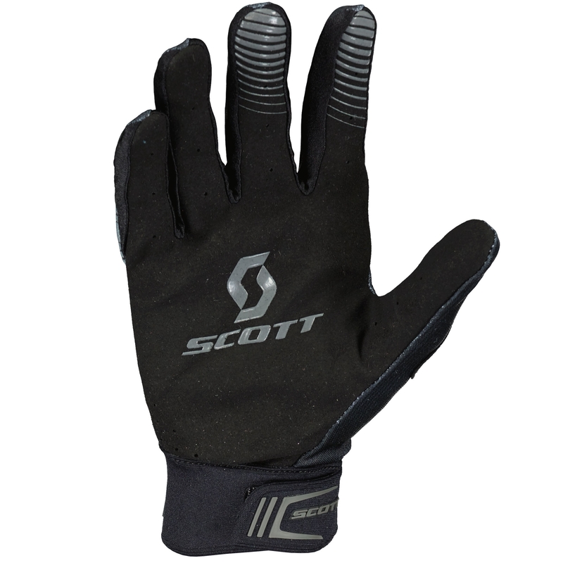 Guanti da motocross SCOTT 450 Podium neri-grigi